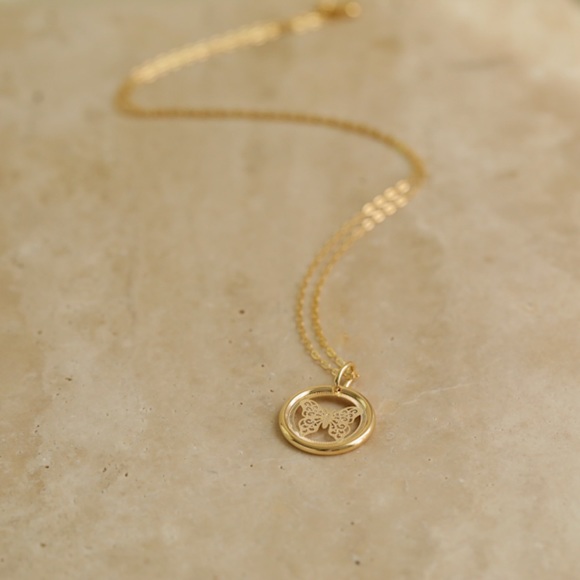 Butterfly Necklace | 18k Gold Filled - Picture 4 of 6